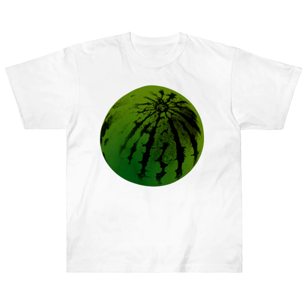 ヨープキャンが気になったのすいか -watermelon- 丸 ヘビーウェイトTシャツ