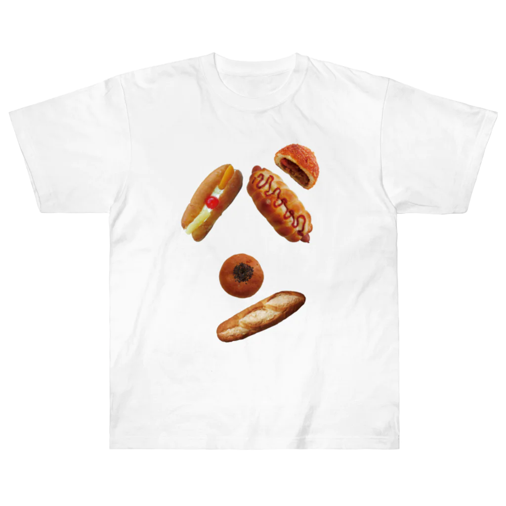 よだれ堂のパンで”パン”🥖🥯 ヘビーウェイトTシャツ