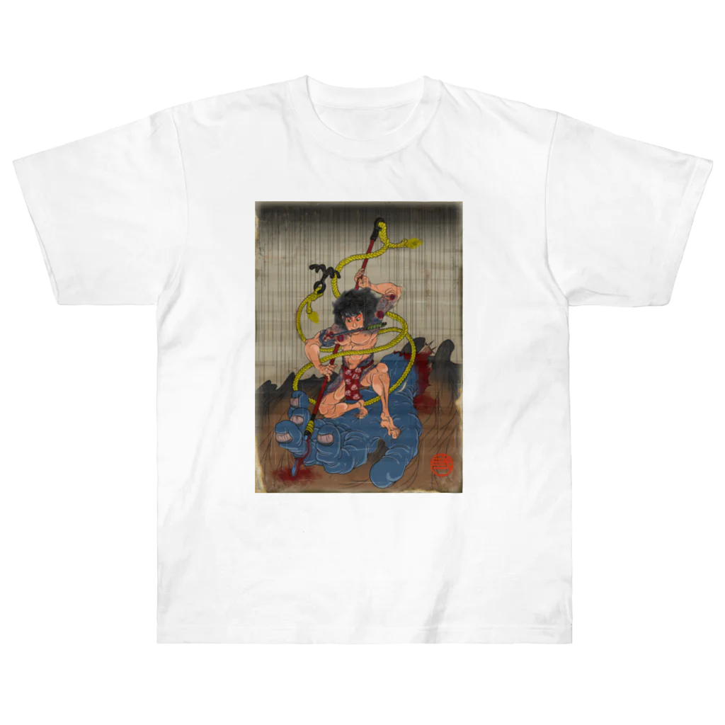 nidan-illustrationの"武者絵" 3-#1 ヘビーウェイトTシャツ