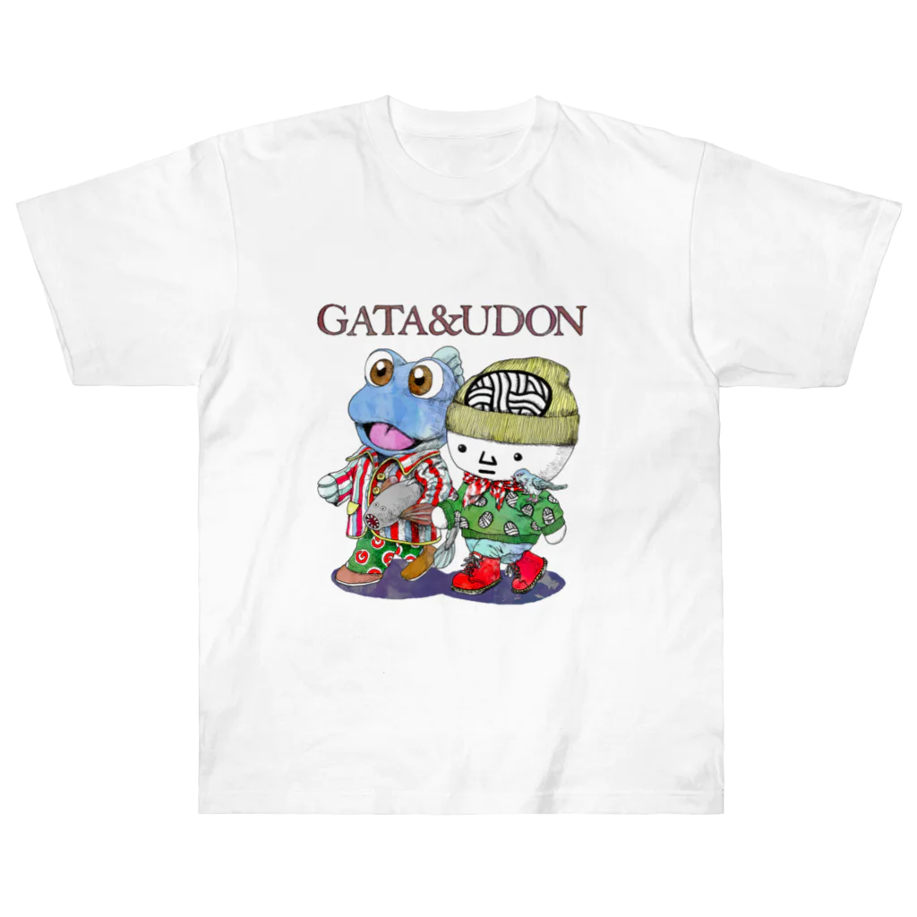 有明ガタァ商会のGATA&UDON ヘビーウェイトTシャツ