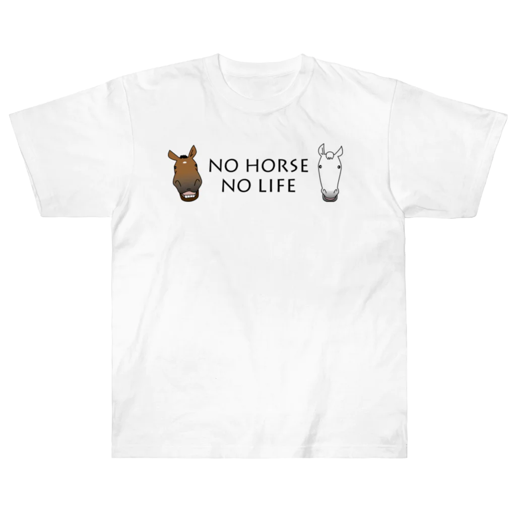 SHOP HAPPY HORSES（馬グッズ）のスピプーロゴ ヘビーウェイトTシャツ