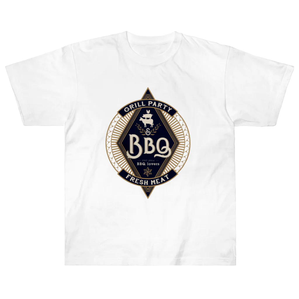 &BBQのバーベキューグッズ販売のBBQ　グリルパーティー Heavyweight T-Shirt