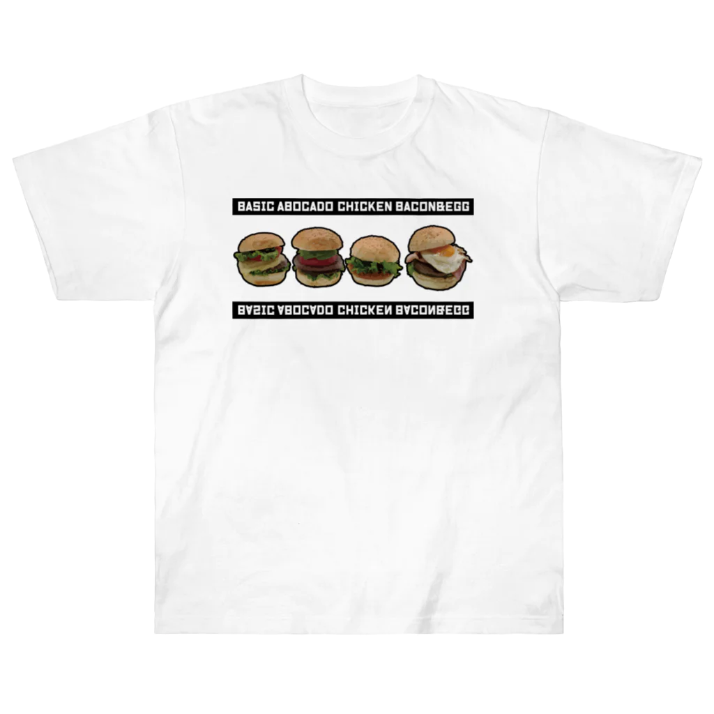 メシテロタイプ（飯テロTシャツブランド）のハンバーガーズ ヘビーウェイトTシャツ