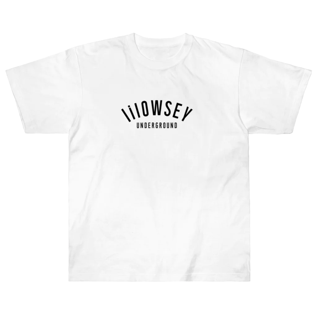 lilOWSEY UNDERGROUNDの"lilOWSEY" OG BLACK LOGO ヘビーウェイトTシャツ