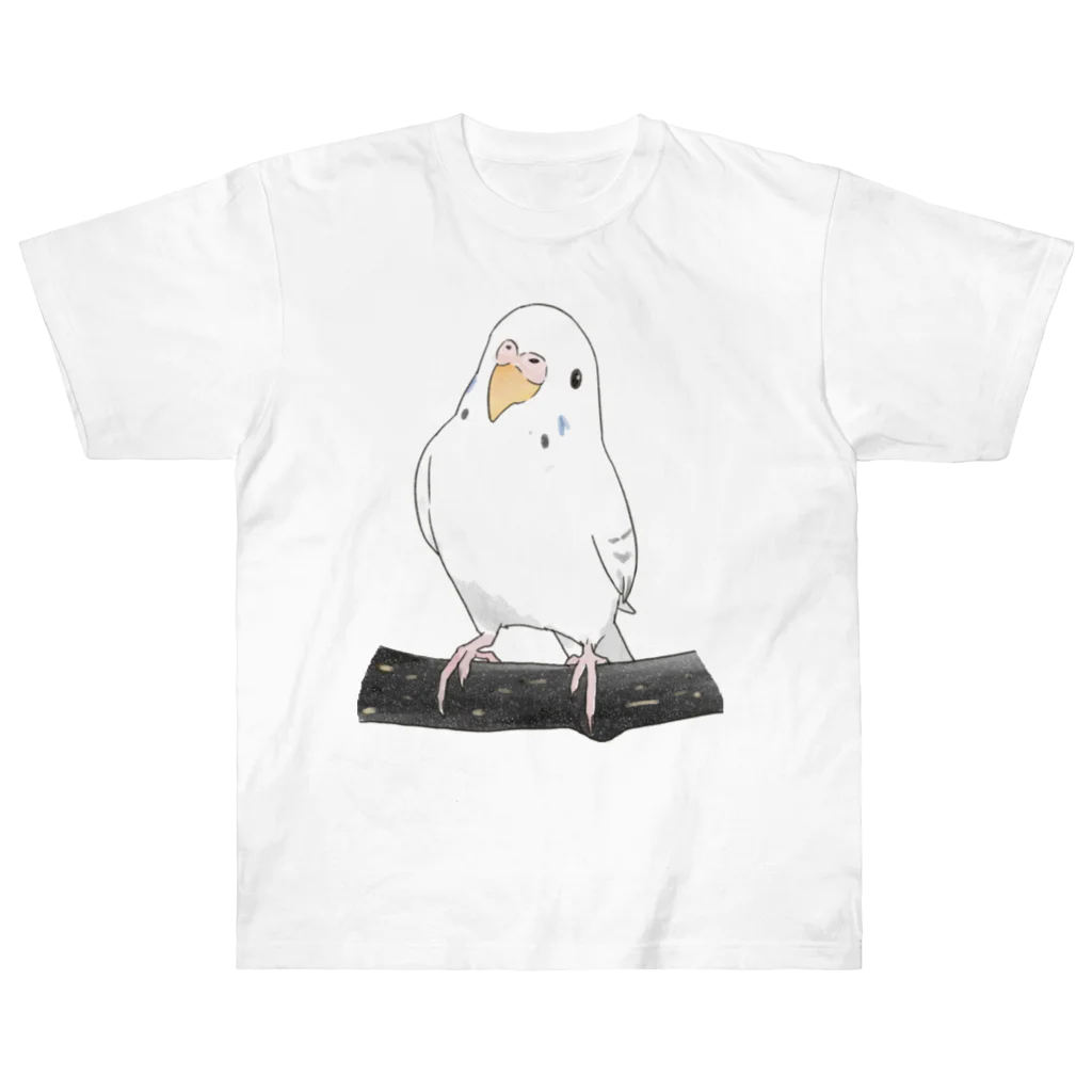 まめるりはことりのまったりセキセイインコちゃん【まめるりはことり】 Heavyweight T-Shirt