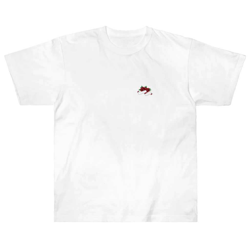 LuXGeNesiSの薔薇ロゴパーカー ヘビーウェイトTシャツ