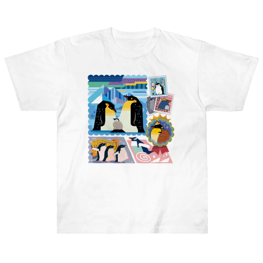 みなとまち層の南半球のペンギンたち Heavyweight T-Shirt