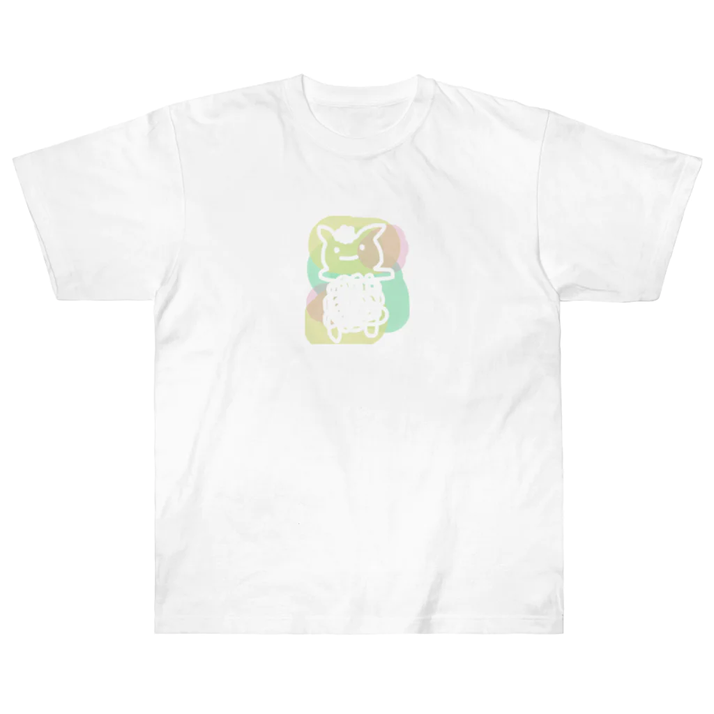 みつこのふれっしゅ　はる　ひつじ ヘビーウェイトTシャツ