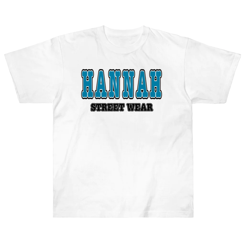 HANNAH street wear ハンナ　ストリートウェア(カバ店長)のHANNAH street wear "Wordmark“ ヘビーウェイトTシャツ