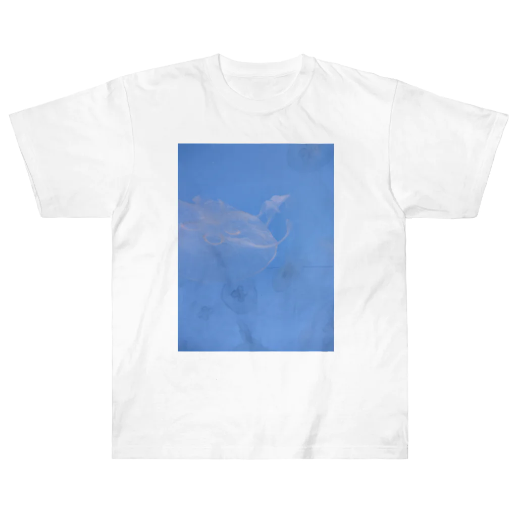 YURURIのくらげblue Heavyweight T-Shirt