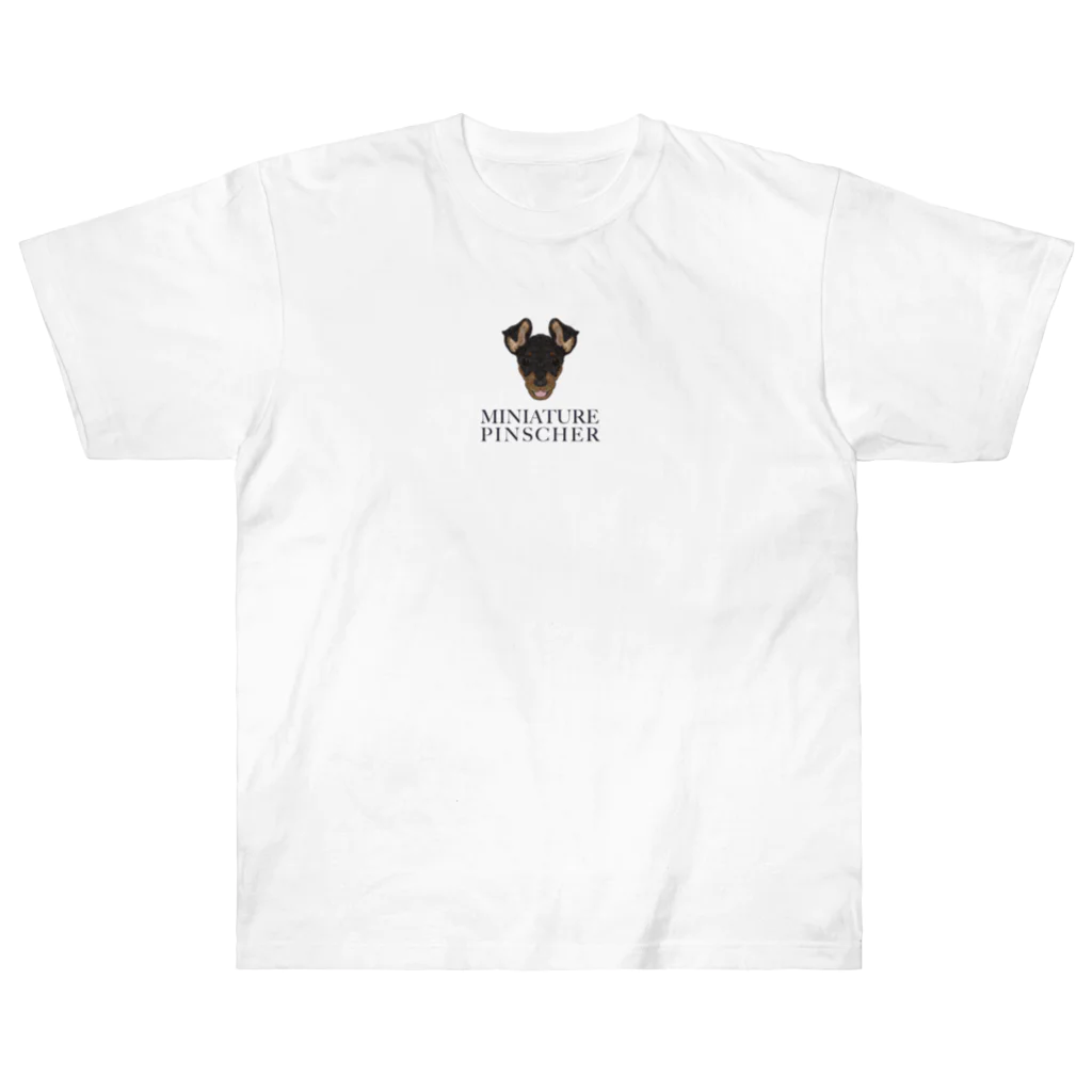 DOG FACEのミニピン【わんデザイン 5月】 ヘビーウェイトTシャツ