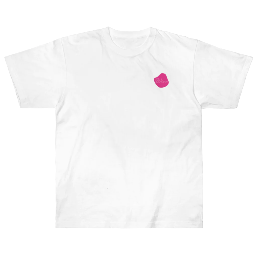 まみのすけのお店のWine ワイン わいん（桃） Heavyweight T-Shirt