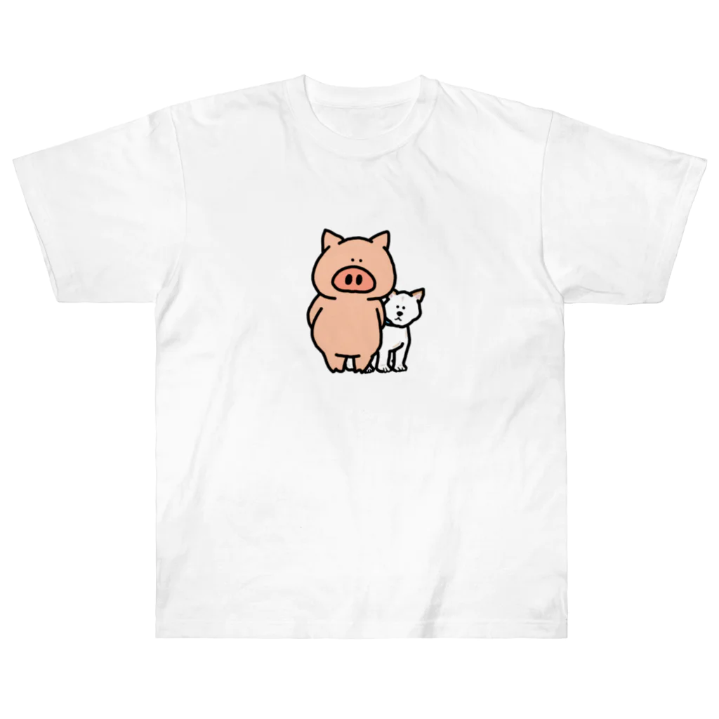 ぶーたんと仲間たちのぶーたんとくまちゃん Heavyweight T-Shirt