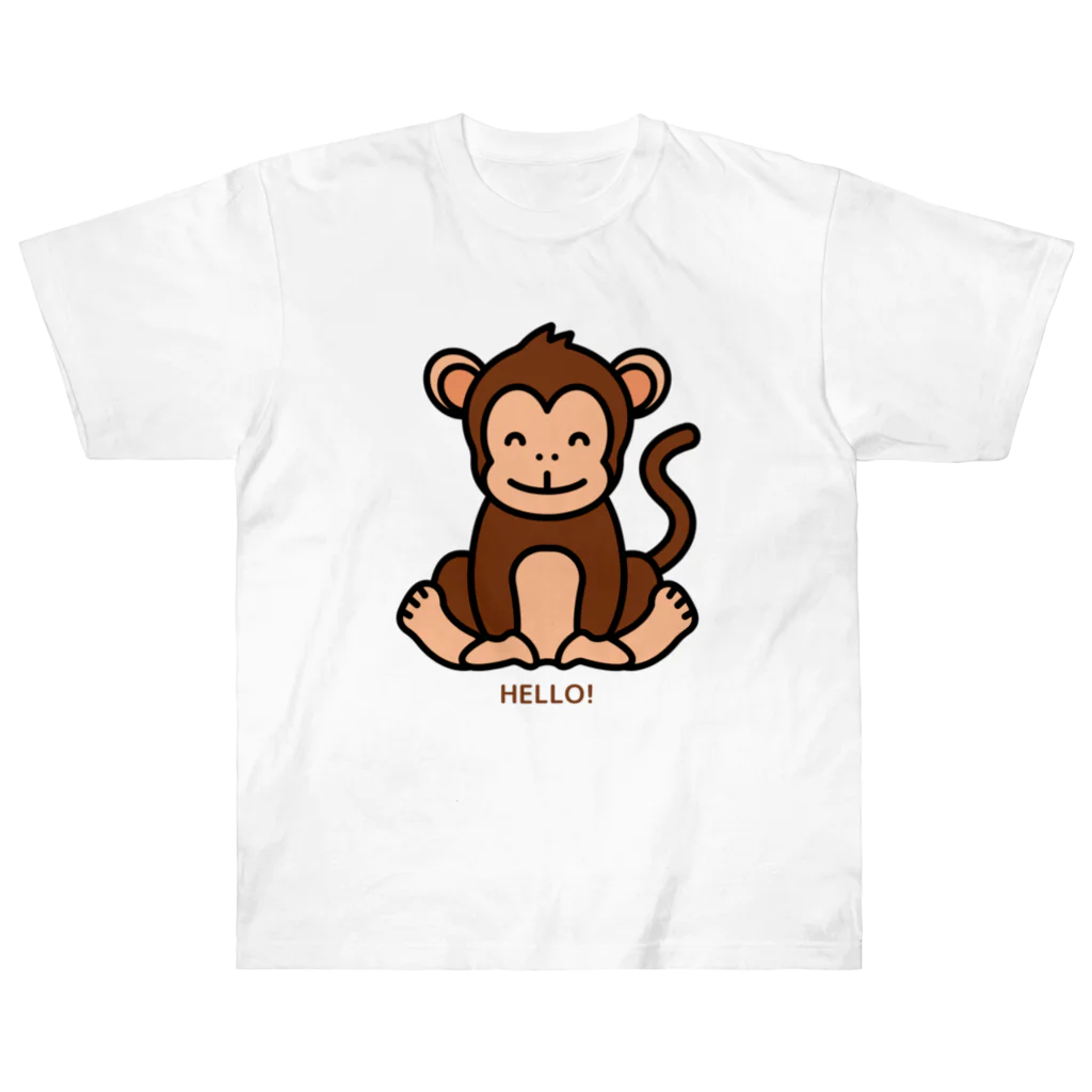 LoveAnimalのHELLO MONKEY Heavyweight T-Shirt