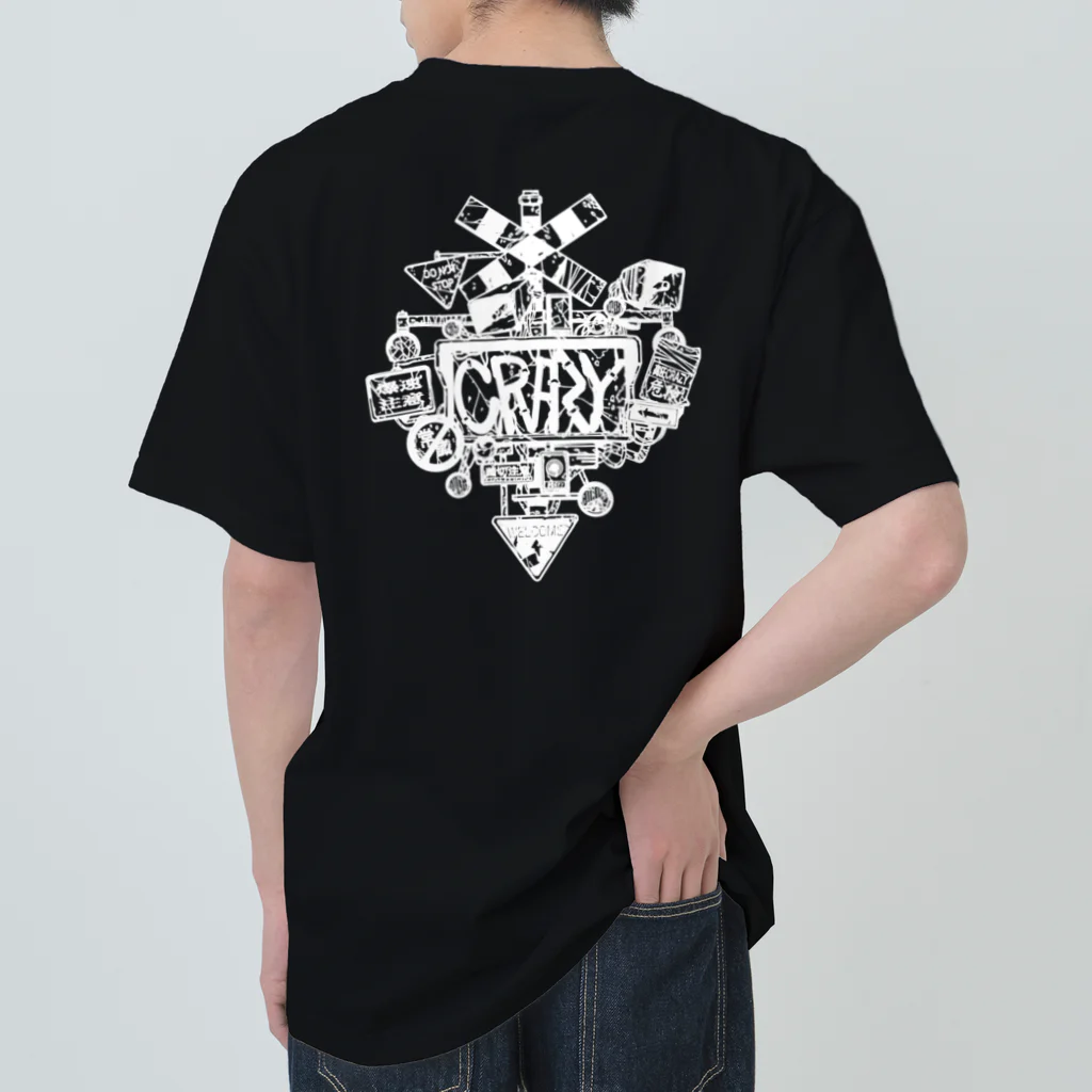 CRAZYのCRAZY バックプリント　黒 ヘビーウェイトTシャツ