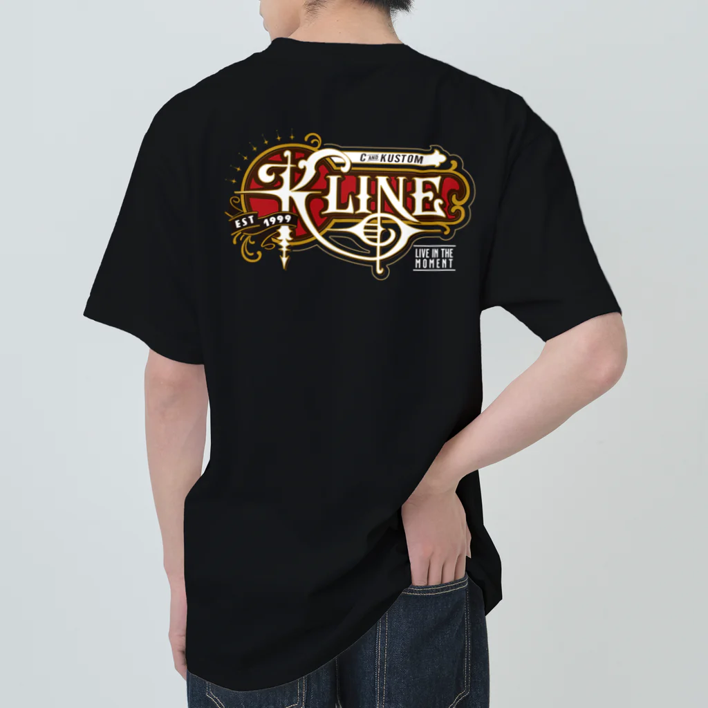 K-LINE_KUSTOMWORKのK-LINE Logo design 2021 ヘビーウェイトTシャツ