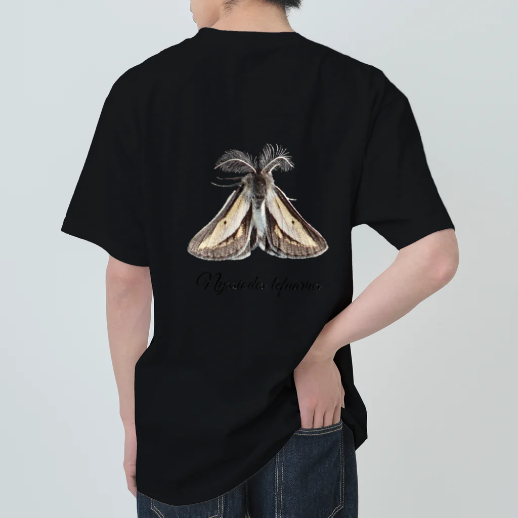 L_arctoaのフチグロトゲエダシャク（学名付き） Heavyweight T-Shirt