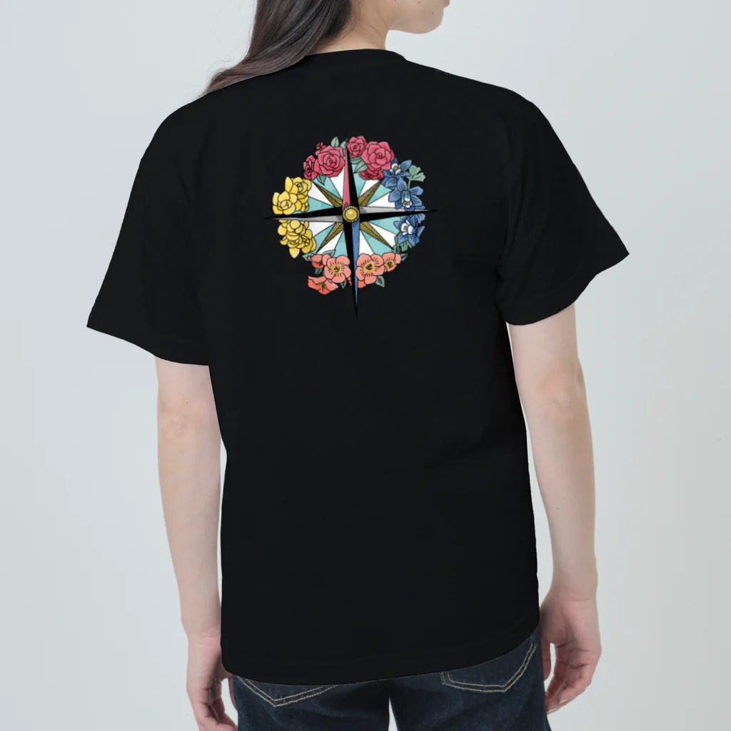 7_nanaの花風水羅針盤 ヘビーウェイトTシャツ