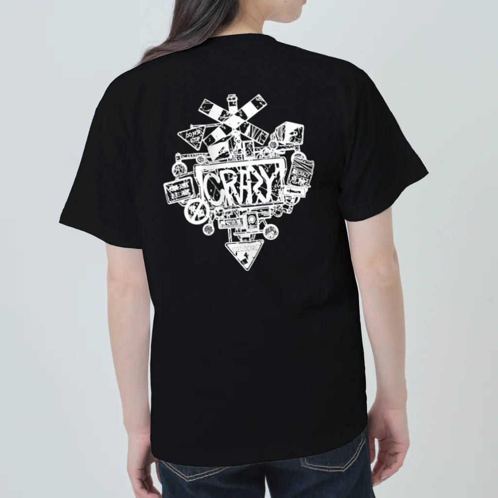 CRAZYのCRAZY バックプリント　黒 Heavyweight T-Shirt