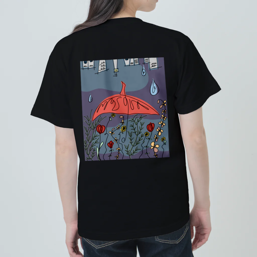 ffguujvgyyの【noix】夜の雨 Heavyweight T-Shirt