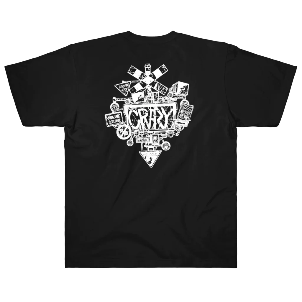 CRAZYのCRAZY バックプリント　黒 Heavyweight T-Shirt