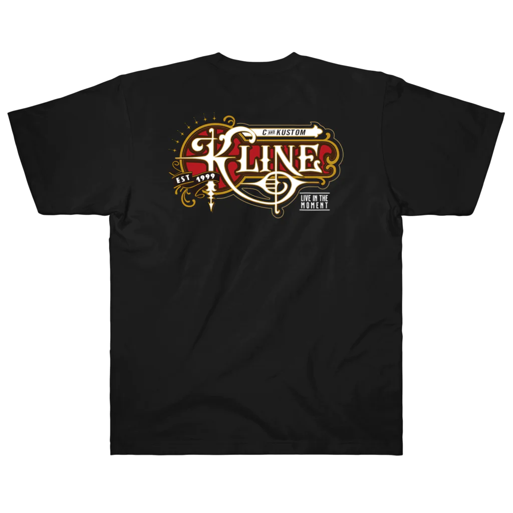 K-LINE_KUSTOMWORKのK-LINE Logo design 2021 ヘビーウェイトTシャツ