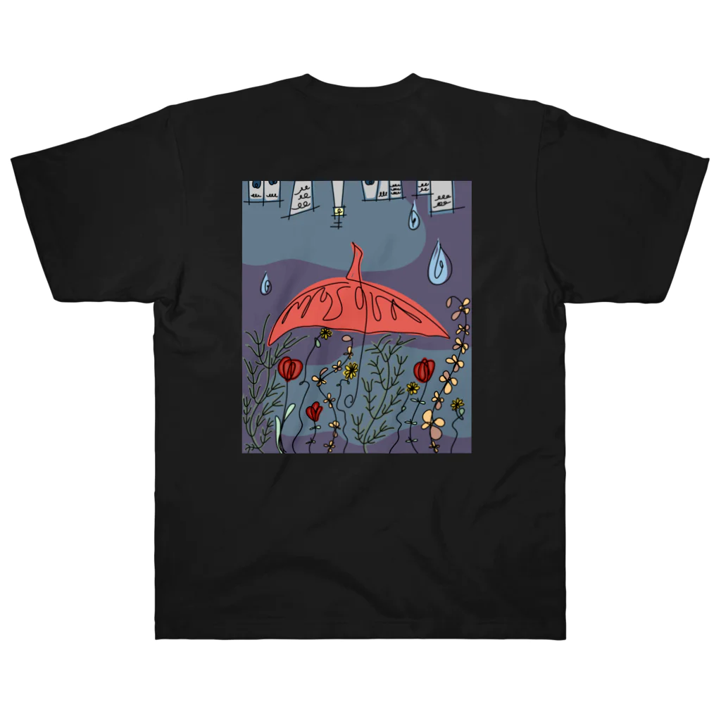 ffguujvgyyの【noix】夜の雨 ヘビーウェイトTシャツ