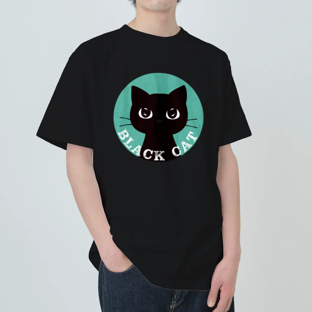 あずき缶のBLACK CAT Heavyweight T-Shirt