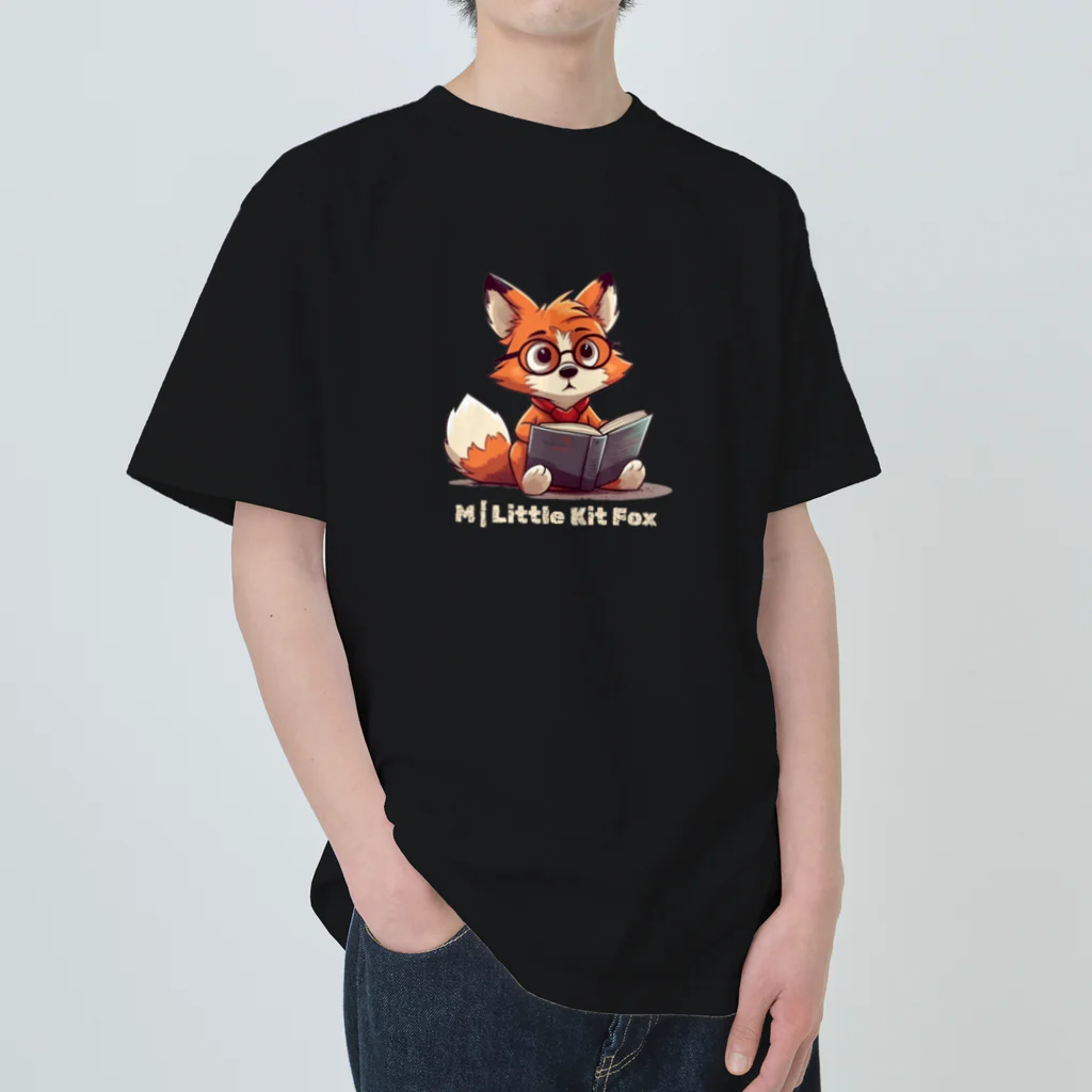 みゆみん@YouTuber ／M|Little Kit Foxの読書タイム Tシャツ Heavyweight T-Shirt