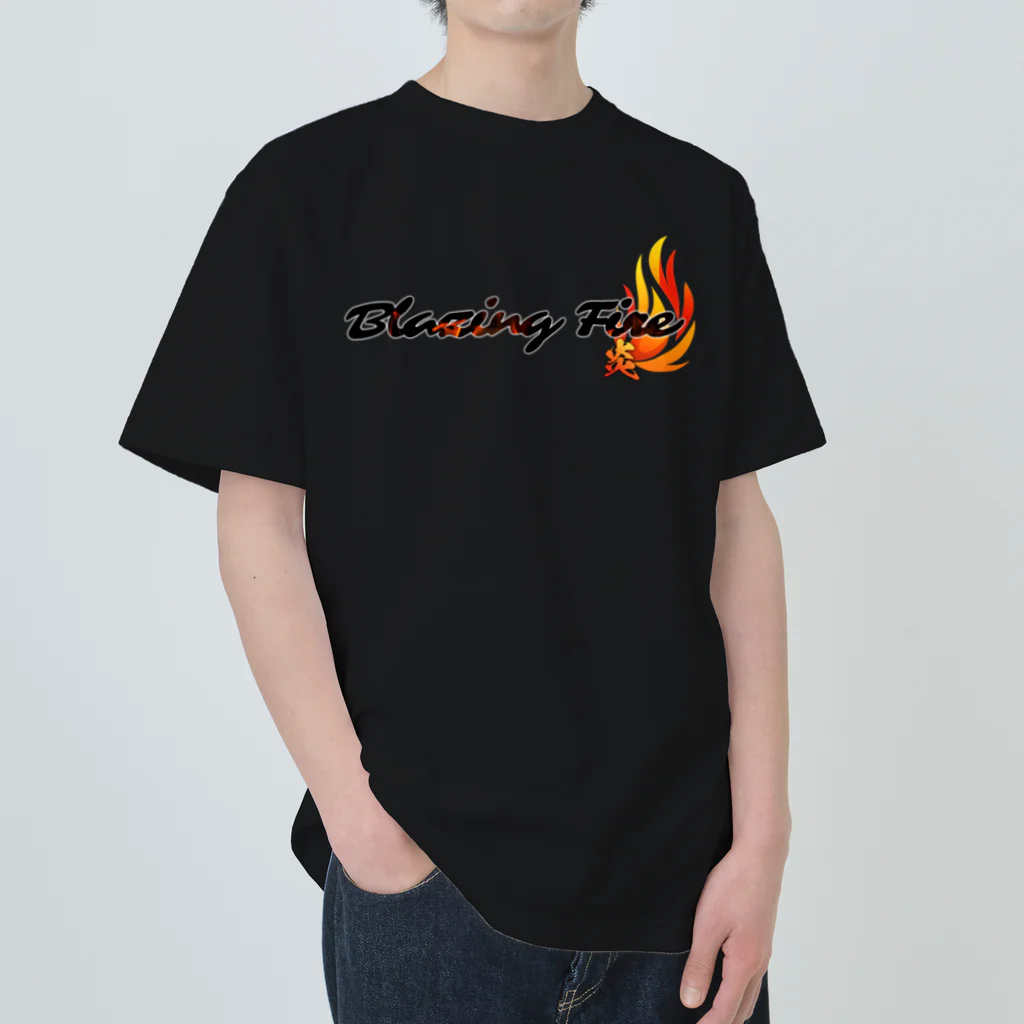 ArayashikI_Japanの炎-Blazing Fire-【濃色系アパレル】 Heavyweight T-Shirt