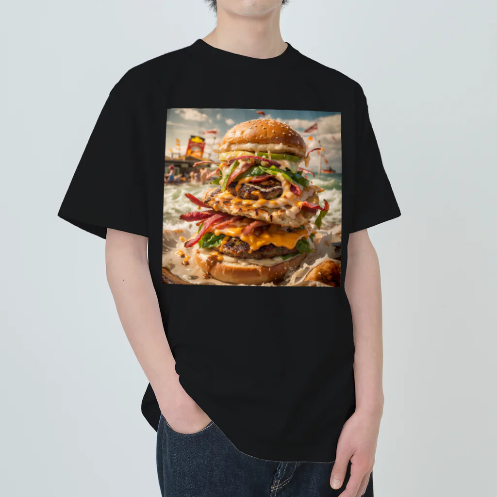 ken16のバーガーちゃん ヘビーウェイトTシャツ