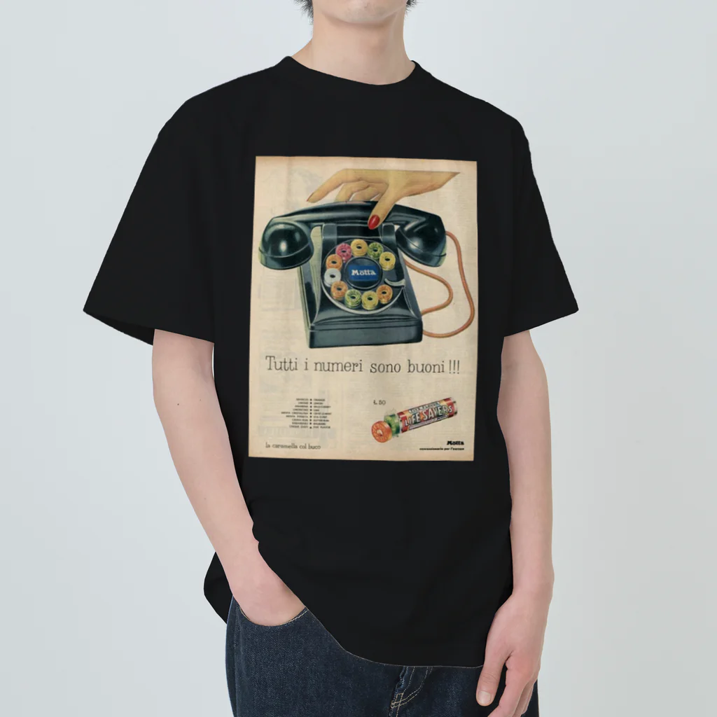 YS VINTAGE WORKSのイタリア　電話ドロップ飴 ヘビーウェイトTシャツ