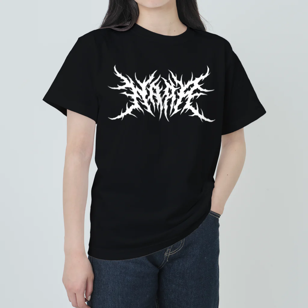 Toshihiro Egawa Artのデスメタル奈良/ DEATH METAL NARA ヘビーウェイトTシャツ