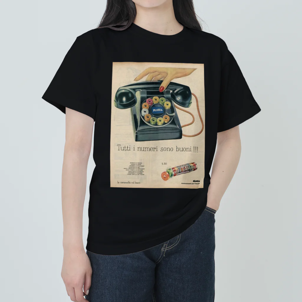 YS VINTAGE WORKSのイタリア　電話ドロップ飴 ヘビーウェイトTシャツ