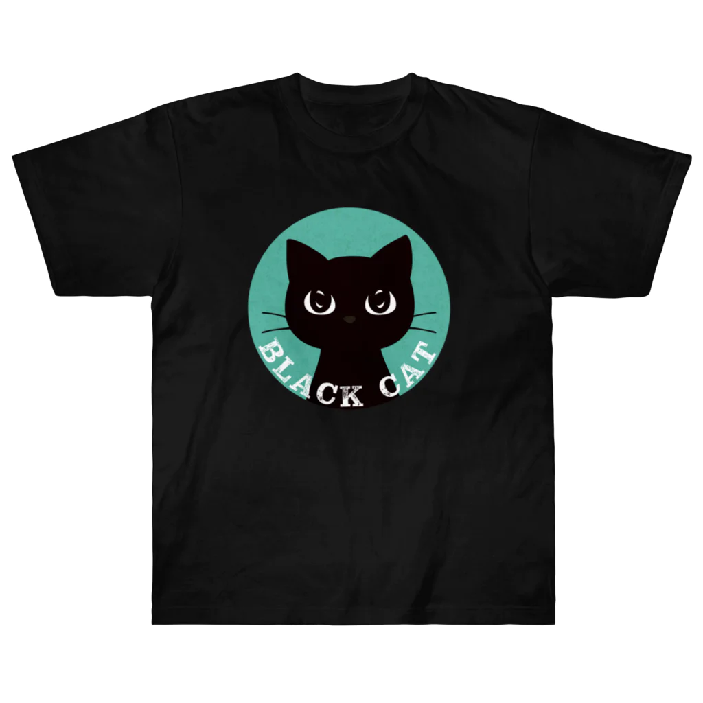 あずき缶のBLACK CAT ヘビーウェイトTシャツ