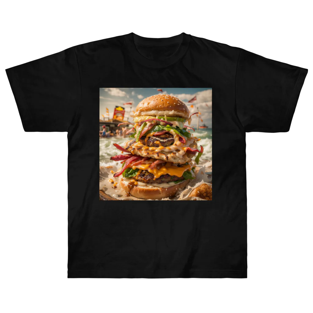 ken16のバーガーちゃん ヘビーウェイトTシャツ