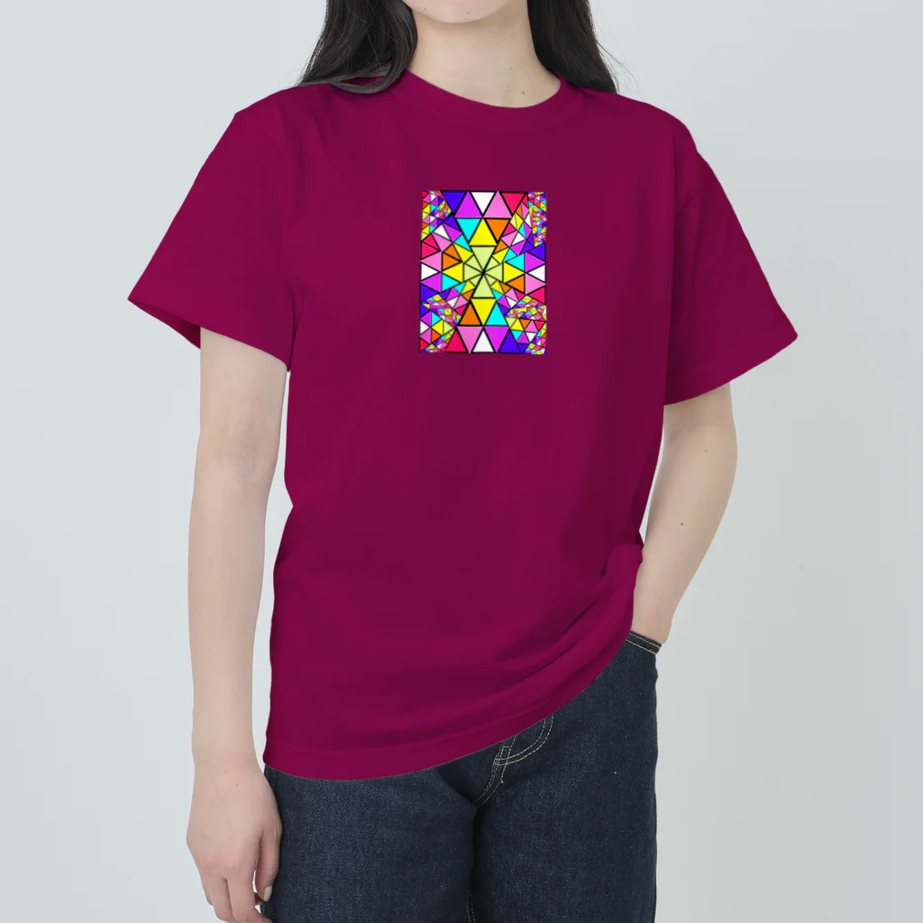 みにゃ次郎のステンドグラス Heavyweight T-Shirt