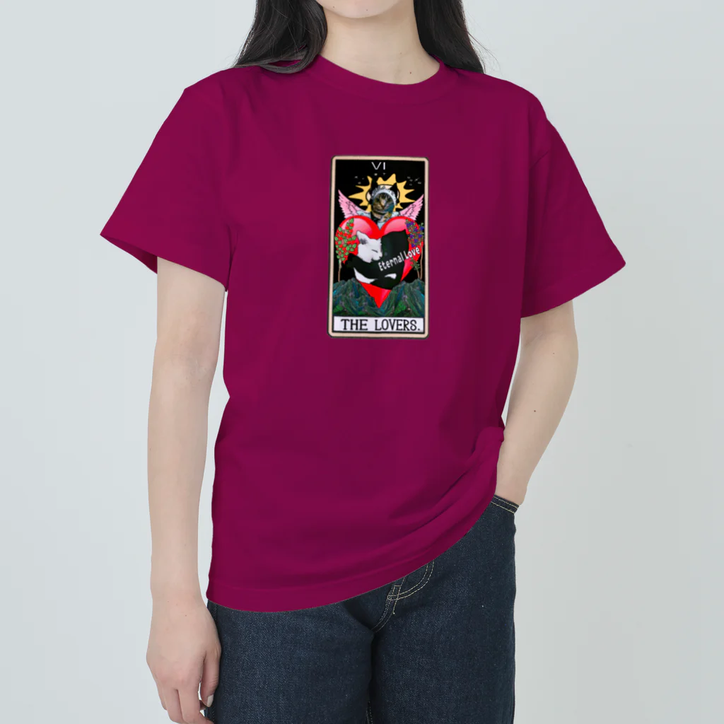 みにゃ次郎のタロットシリーズLOVERS ヘビーウェイトTシャツ