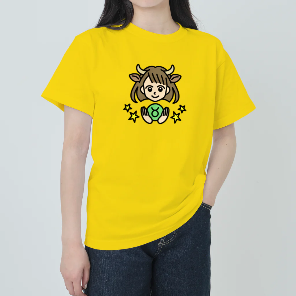 Yukarinaの星座ショップのおうし座♉ ヘビーウェイトTシャツ