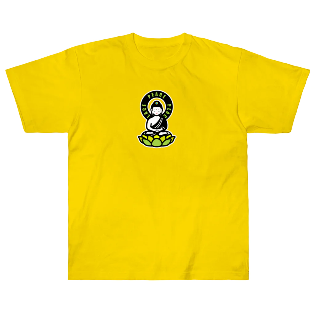 くねくね道のPEACE BUDDHA ヘビーウェイトTシャツ