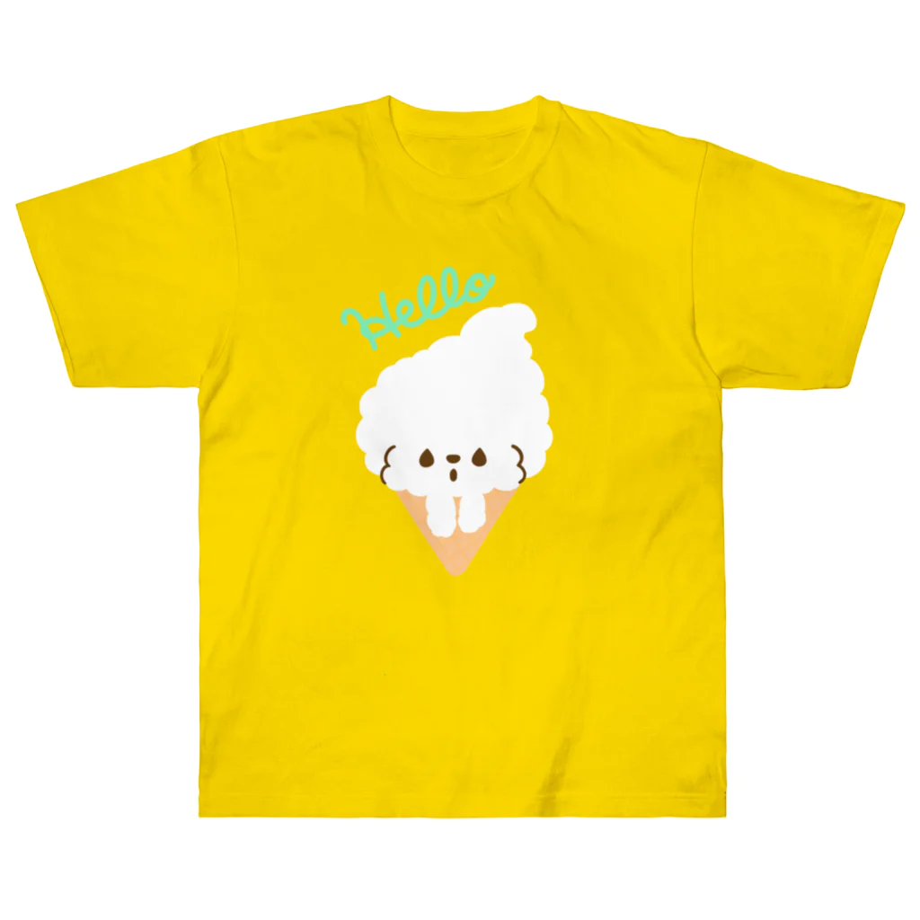 chiiis-chiiisのビションフリーゼ　フワモコちゃん　 Heavyweight T-Shirt