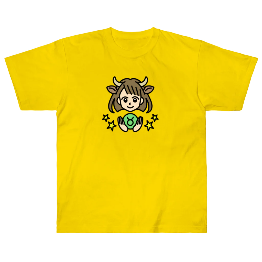 Yukarinaの星座ショップのおうし座♉ ヘビーウェイトTシャツ