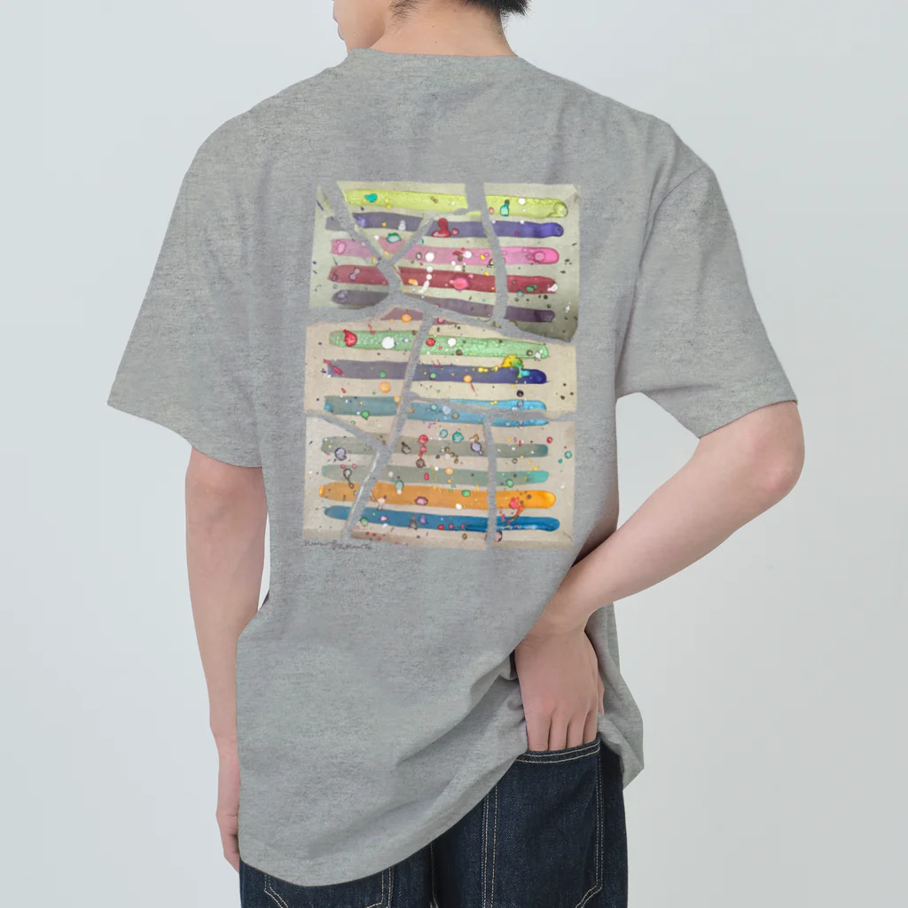 のんつ屋のゴミと絵の具と正義 Heavyweight T-Shirt