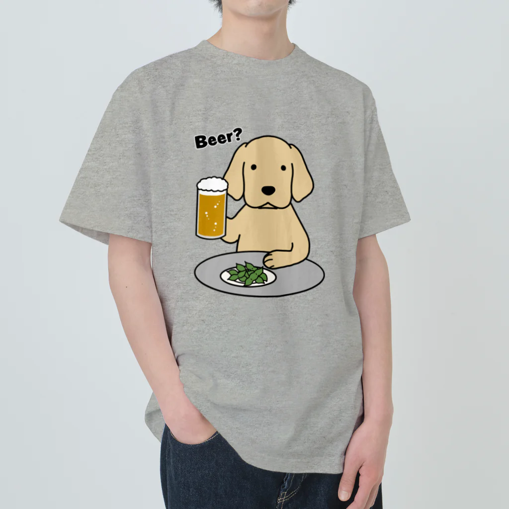 efrinmanのビールと枝豆 Heavyweight T-Shirt