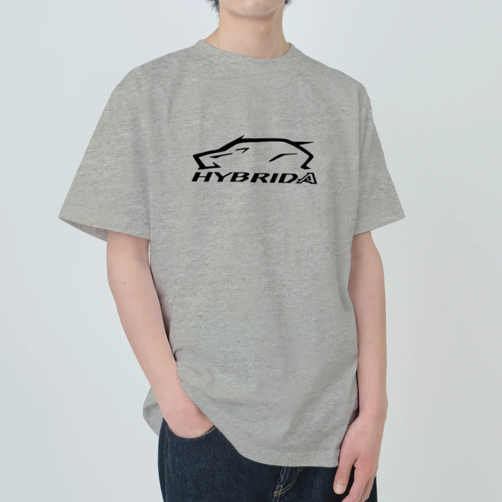 ハナイとトンのHYBRID（黒） ヘビーウェイトTシャツ