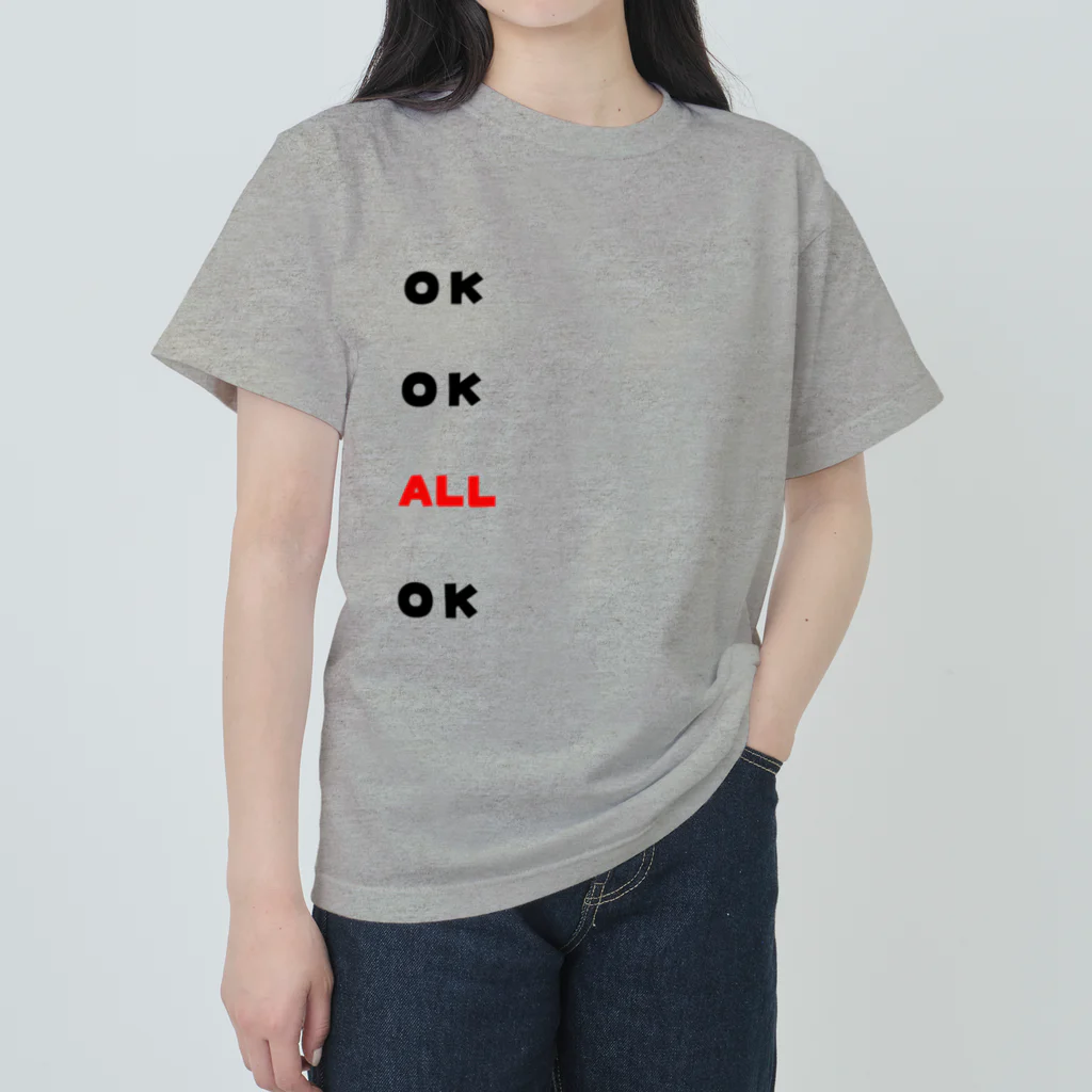 dekajiiのOK　OK　ALL　OK ヘビーウェイトTシャツ