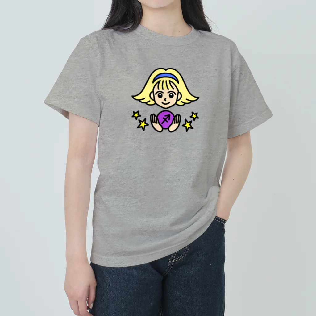 Yukarinaの星座ショップのいて座♐ ヘビーウェイトTシャツ