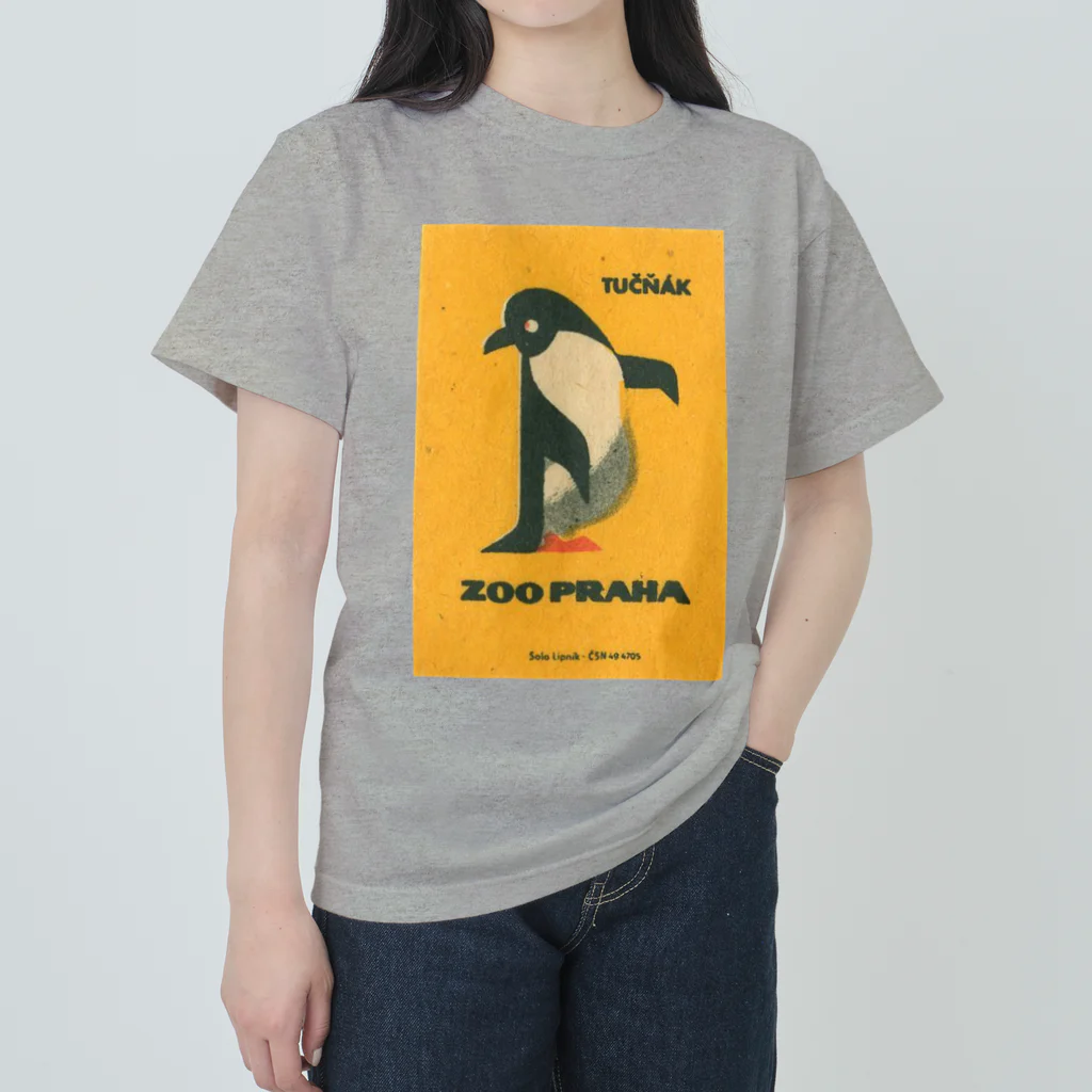 YS VINTAGE WORKSのチェコ・プラハ動物園　ペンギン　 ヘビーウェイトTシャツ