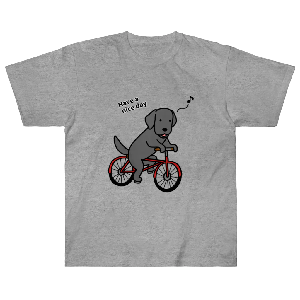 efrinmanのbicycleラブ 黒 ヘビーウェイトTシャツ