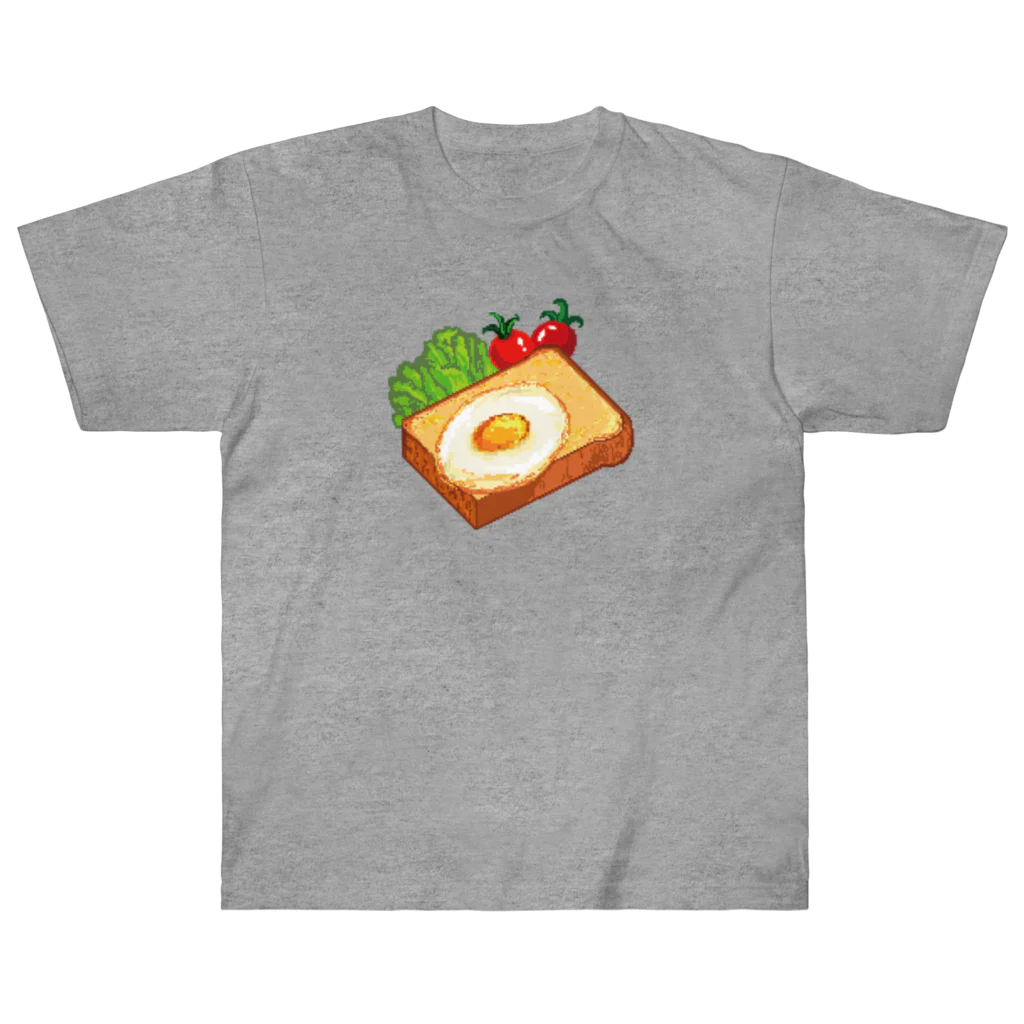 Wonder Bird Forestのピクセル・目玉焼きトースト Heavyweight T-Shirt